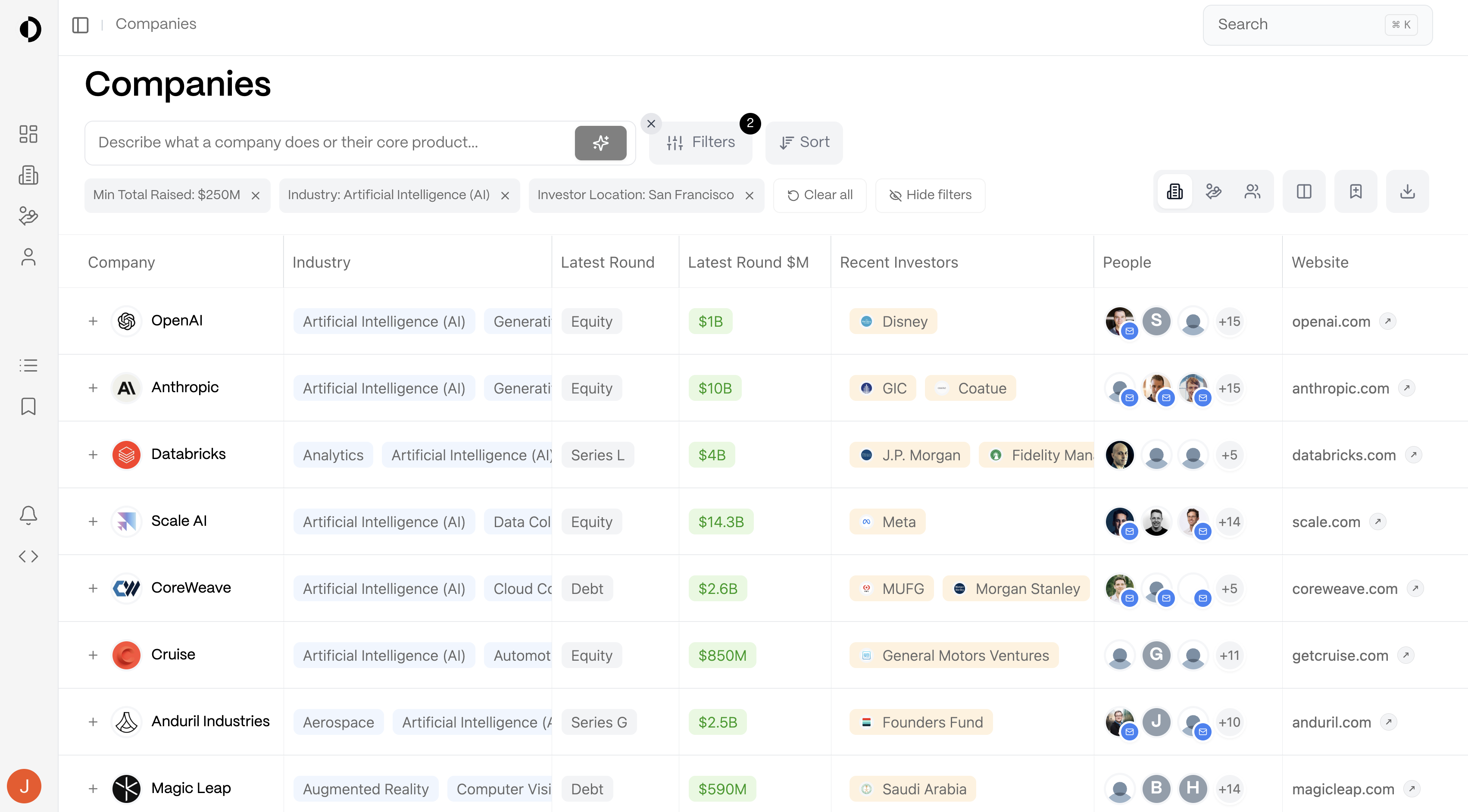 VC Platform Dashboard